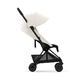 Детская коляска  Cybex Coya шасси Matt Black  Off White +  дождевик