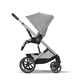 Детская коляска Cybex Balios S Lux SLV 2 в 1 Stone Grey с дождевиком