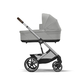Детская коляска Cybex Balios S Lux SLV 2 в 1 Stone Grey с дождевиком