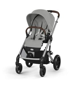 Детская коляска Cybex Balios S Lux SLV Stone Grey с дождевиком Детская коляска Cybex Balios S Lux SLV Stone Grey с дождевиком