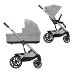 Детская коляска Cybex Balios S Lux SLV Stone Grey с дождевиком