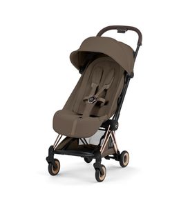 Детская коляска Cybex Coya Style Rosegold Coconut Brown с дождевиком