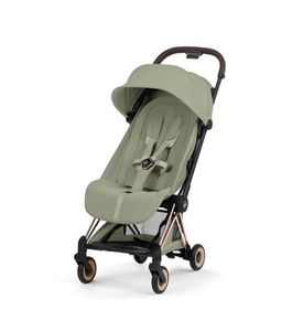 Детская коляска Cybex Coya Style Rosegold Sage Green с дождевиком