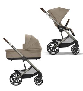 Детская коляска 2 в 1 Cybex Balios S Lux 2025 TPE Almond Beige