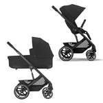 Детская коляска Cybex Balios S Lux BLK 2 В 1 Moon Black спальный блок и дождевик Детская коляска Cybex Balios S Lux BLK 2 В 1 Moon Black спальный блок и дождевик