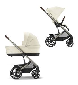Детская коляска Cybex Balios S Lux TPE 2 в 1 Seashell Beige спальный блок и дождевик Детская коляска Cybex Balios S Lux TPE 2 в 1 Seashell Beige спальный блок и дождевик