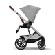 Детская коляска Cybex Balios S Lux SLV Stone Grey с дождевиком