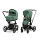 Детская коляска Cybex e-Priam IV 2-в-1 Rosegold цвет Cozy Beige