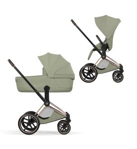 Коляска Cybex Priam 5 Style Rosegold 2 в 1 Sage Green Коляска Cybex Priam 5 Style Rosegold 2 в 1 Sage Green