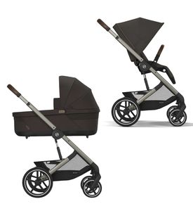Детская коляска 2 в 1 Cybex Balios S Lux 2025 TPE Chocolate Brown