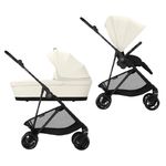 Детская коляска 2 в 1 Cybex Melio Carbon Canvas White