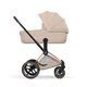 Коляска Cybex Priam 5 Style Rosegold 2 в 1 Cozy Beige