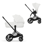 Коляска Cybex Priam 5 Style Matt Black 2 в 1 Off White