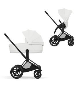 Коляска Cybex Priam 5 Style Matt Black 2 в 1 Off White