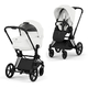 Коляска Cybex Priam 5 Style Matt Black 2 в 1 Off White Коляска Cybex Priam 5 Style Matt Black 2 в 1 Off White