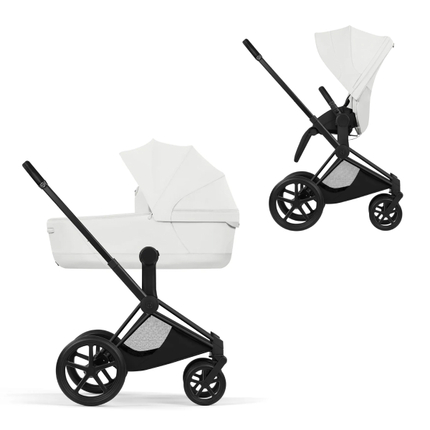 Коляска Cybex Priam 5 Style Matt Black 2 в 1 Off White Коляска Cybex Priam 5 Style Matt Black 2 в 1 Off White