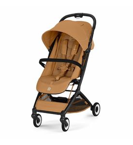 Детская коляска Cybex Orfeo BLK Cinnamon Yellow с дождевиком и бампером