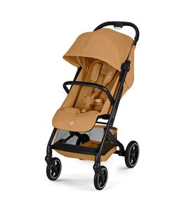 Детская коляска Cybex Beezy Cinnamon Yellow с дождевиком и бампером