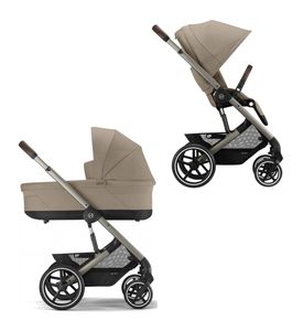 Детская коляска 2 в 1 Cybex Balios S Lux Taupe 2 в 1 Almond Beige