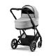 Детская коляска Cybex Balios S Lux на шасси Black 3 в 1, Lava Grey, Aton B2 i-Size с дождевиком и адаптерами