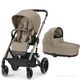 Детская коляска 2 в 1 Cybex Balios S Lux Taupe 2 в 1 Almond Beige