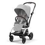 Детская коляска Cybex Eezy S Twist+ 2 SLV Fog Grey с дождевиком и бампером