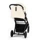 Детская коляска Cybex Beezy Canvas White с дождевиком и бампером