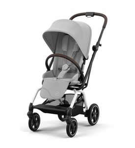 Детская коляска Cybex Eezy S Twist+ 2 SLV Fog Grey с дождевиком и бампером