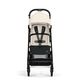 Детская коляска Cybex Beezy Canvas White с дождевиком и бампером