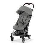 Детская коляска Cybex Coya Mirage grey на раме Chrom Dark Brown