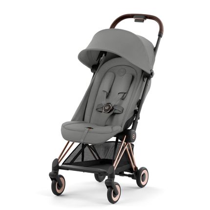 Детская коляска Cybex Coya Mirage grey на раме Rossgold