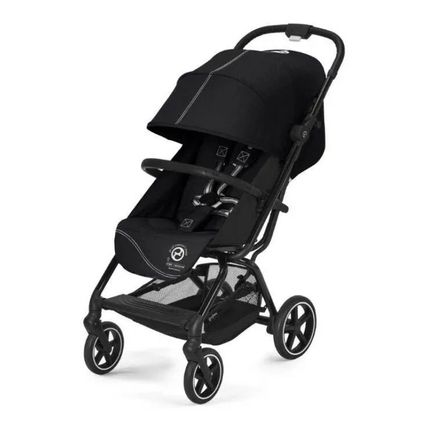 Детская прогулочная коляска Cybex Eezy S+ 2 BLK Moon Black с бампером