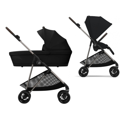 Детская коляска 2 в 1 Cybex Melio Magic Black