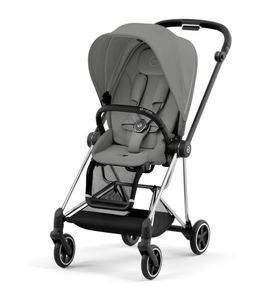 Детская прогулочная коляска Cybex MIOS III Mirage Grey на шасси Chrome Black 2023