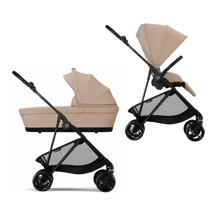 Детская коляска 2 в 1 Cybex Melio Carbon Almond beige