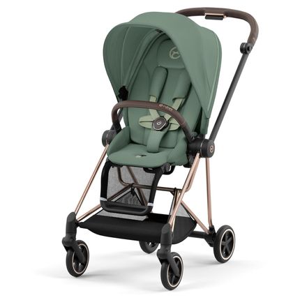 Детская прогулочная коляска Cybex MIOS III Leaf Green на шасси Rose gold 2023