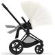 Детская коляска Cybex Priam IV Matt Black 2 в 1 со спальным блоком Off White