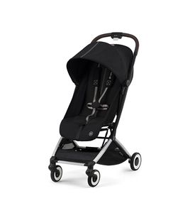 Детская коляска Cybex Orfeo SLV Moon Black с дождевиком и бампером