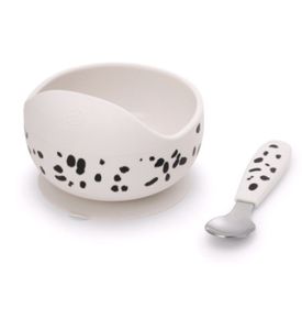 Elodie посуда силиконовая набор - миска, ложка - Dalmatian Dots 60245205416NA