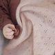 Elodie плед-одеяло из трикотажа пуантель Creamy White 30326001113NA
