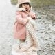 Elodie плед-одеяло Furry Knit, 75*100 см., Faded Rose