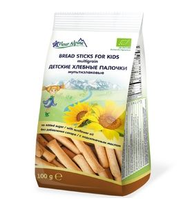 Fleur Alpine - палочки детские Органик мультизлаковые хлебные, с 3-х лет, 100 гр.