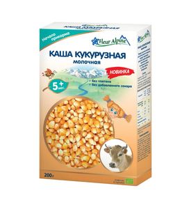 Флёр Альпин - каша молочная кукурузная , 5 мес., 200 гр.