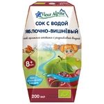 Сок прямого отжима с природной родниковой водой Fleur Alpine ЯБЛОЧНО- ВИШНЕВЫЙ, с 8 месяцев, 200 мл