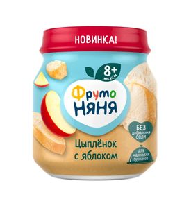 ФН Пюре цыпленок яблоко 100гр