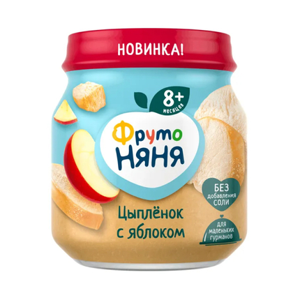 ФН Пюре цыпленок яблоко 100гр
