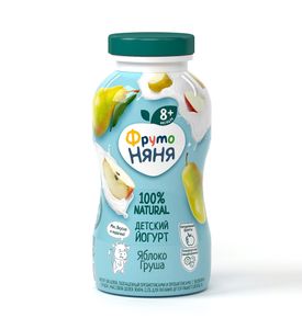 Йогурт питьевой ФрутоНяня Яблоко и груша 2,5% с 8 мес. 200 мл