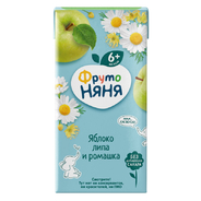 Напиток ФрутоНяня из яблок с экстрактами ромашки и липы, 0,2л