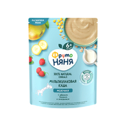 Каша ФрутоНяня мультизлаковая молочная с яблоком, бананом и земляникой, 200гр