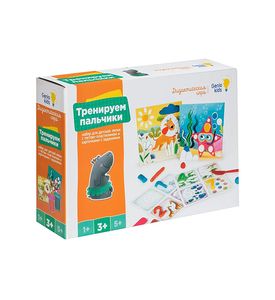 GENIO KIDS Набор для детской лепки "Тесто-пластилин. Тренируем пальчики" TA2020
